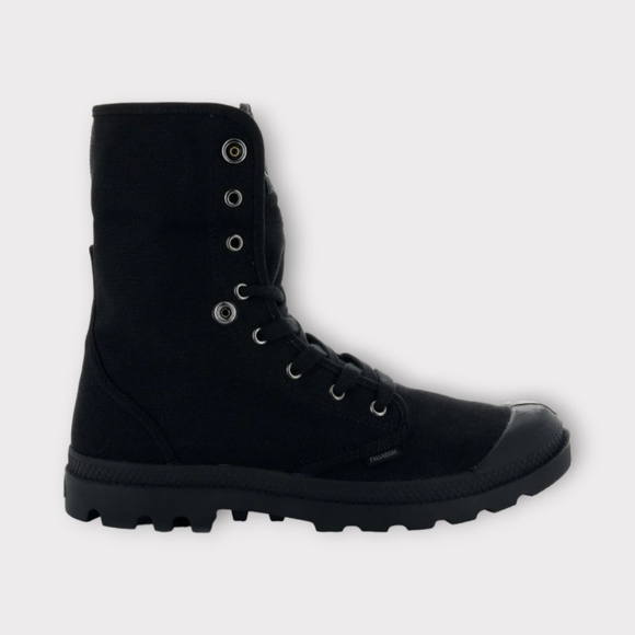 Palladium Men\'s Baggy Boots in Black Canvas. 02353-060 main image 5
